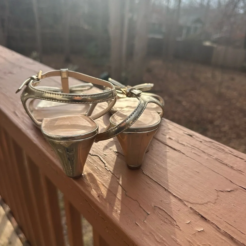 Kate Spade golden sandals